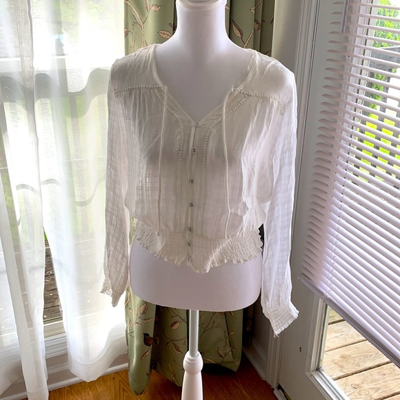 American Rag Tops - American Rag Peasant Top